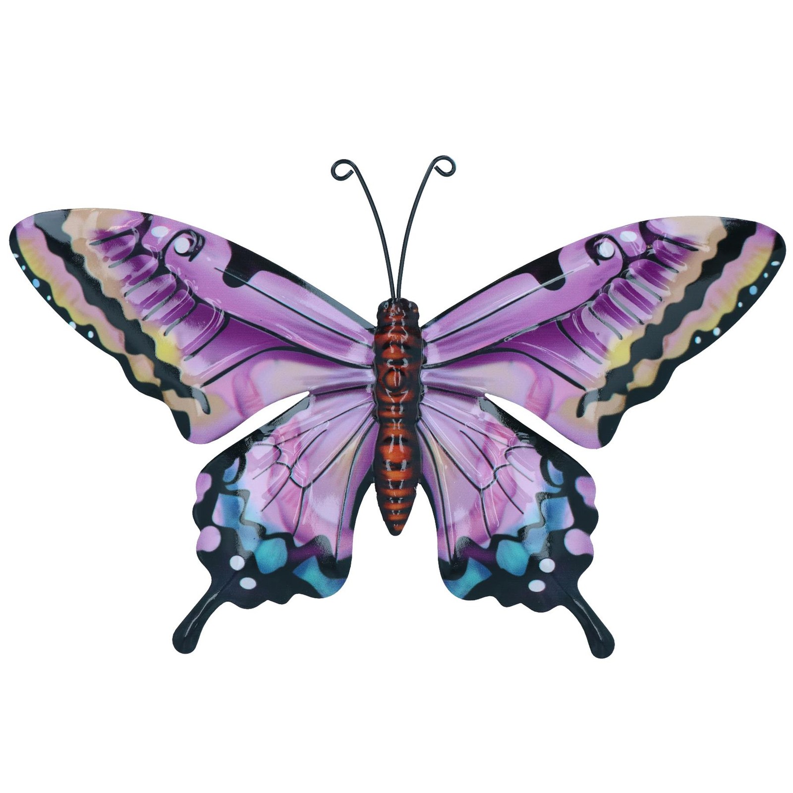Medium Metal Pink Butterfly Wall Art Garden/Home Ornament 21.5 X 33.5CM gallery