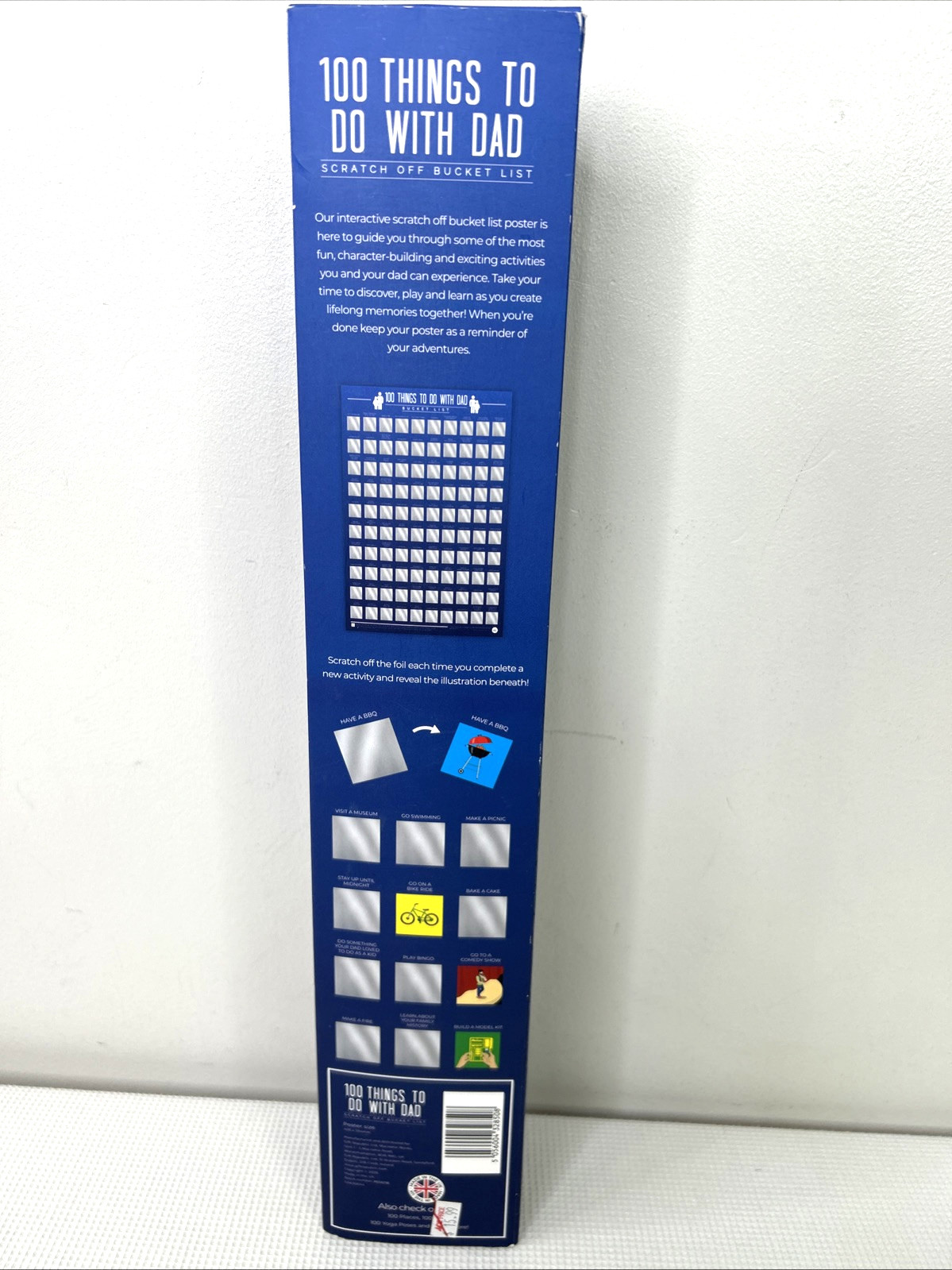 100 Things To Do With Dad Scratch Off Poster Checklist Fathers Day Gift NEW gallery