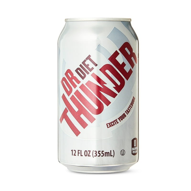 Great Value Dr Thunder Diet Calorie Free Cola Soda Pop, 12 fl oz, 24 Pack Cans gallery