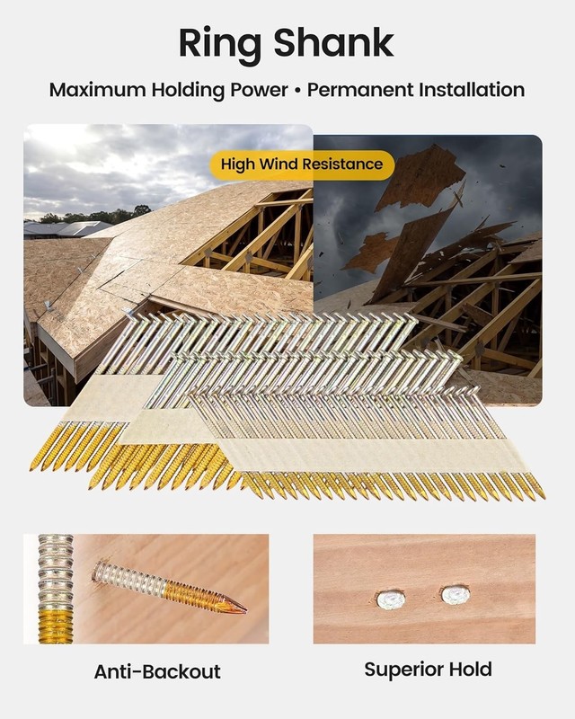Electro-Galvanized Framing Nails 2 Inch 30 Degree/--~ gallery