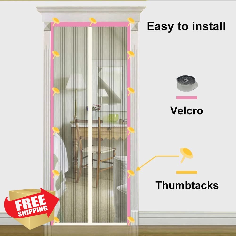 TQFlow Magnetic Screen Door 35x83 Inch White gallery