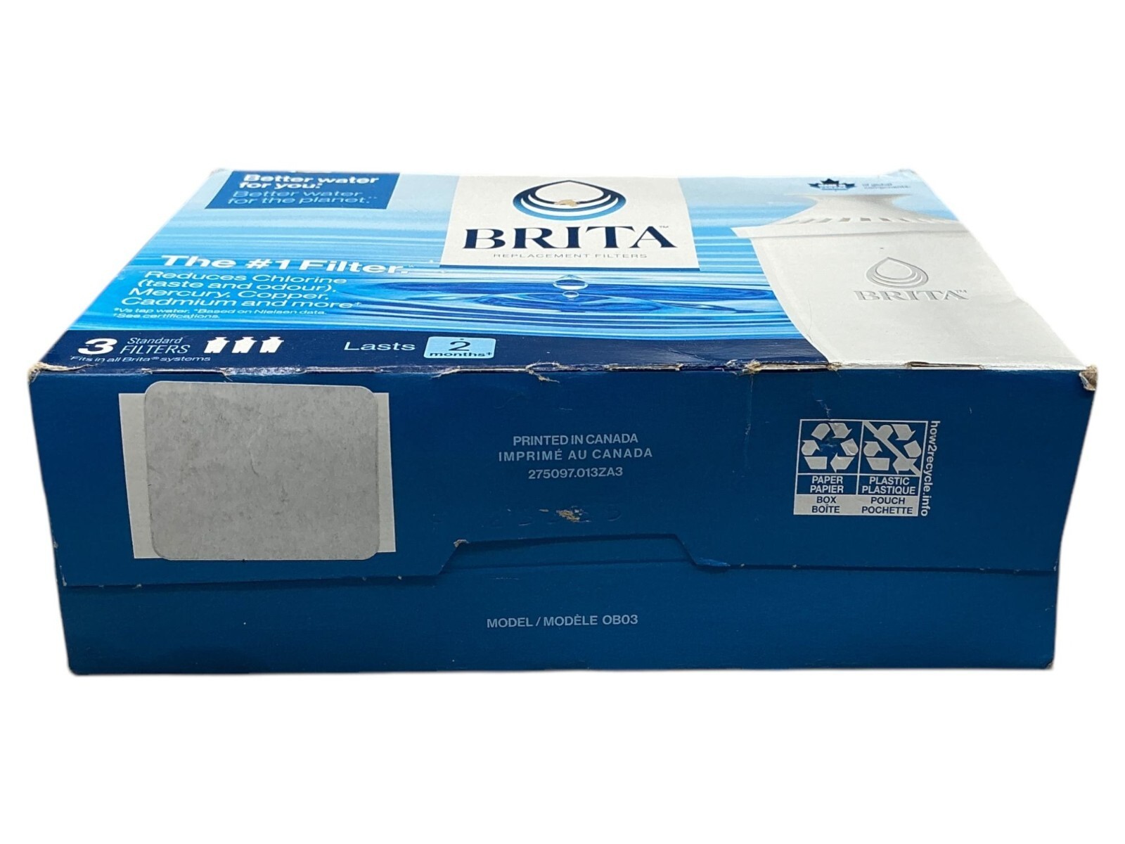 Brita Replacement Water Filters 3-Pack Reduces Chlorine Taste Lasts 2 months gallery