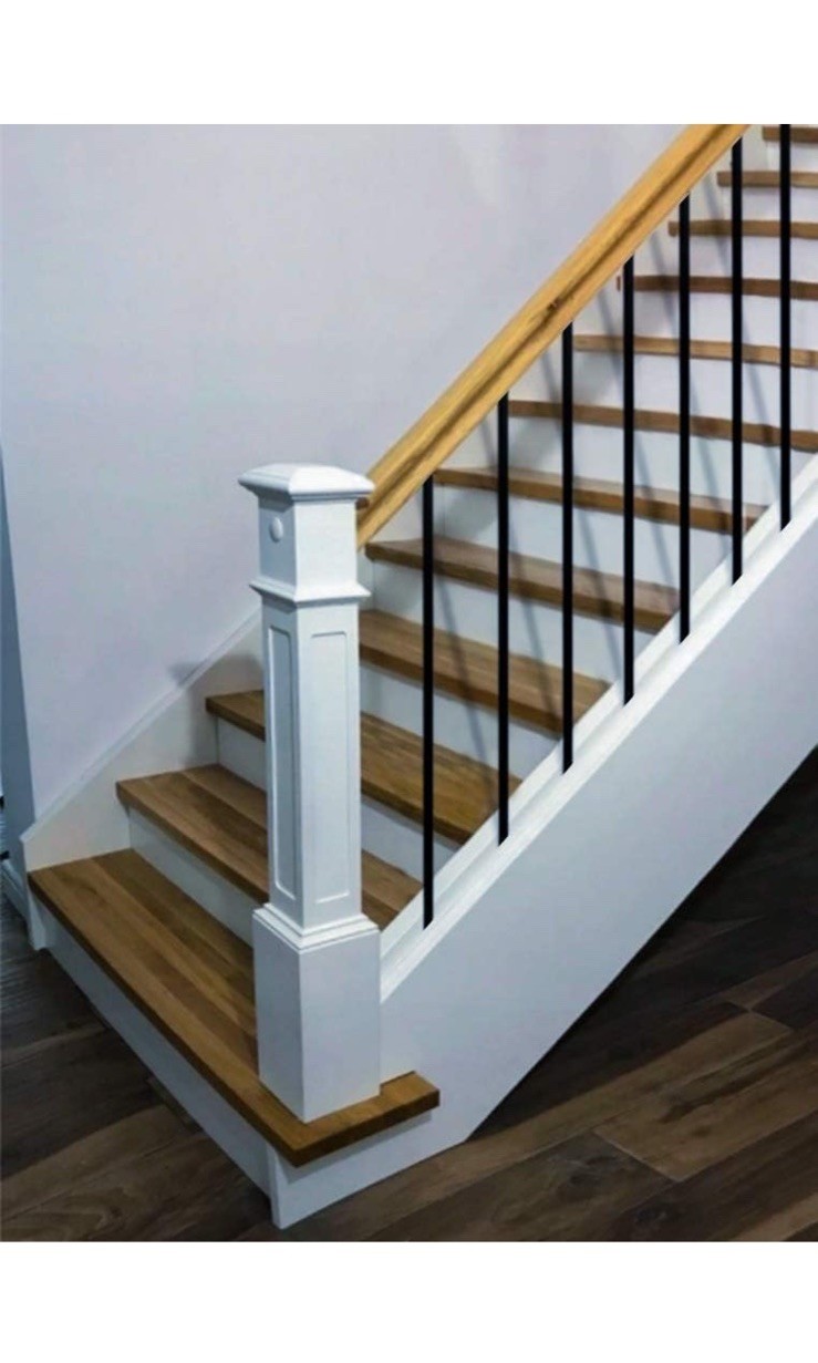 Iron Balusters 5/8" Round x 44" Long Classic, Hollow - 20pcs - Satin Black DH-28 gallery