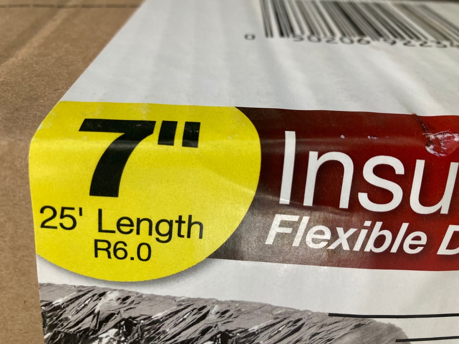 Master Flow 7 in x 25 Ft Flexible Duct R6 Heavy Duty Insulated Reflective Jacket gallery