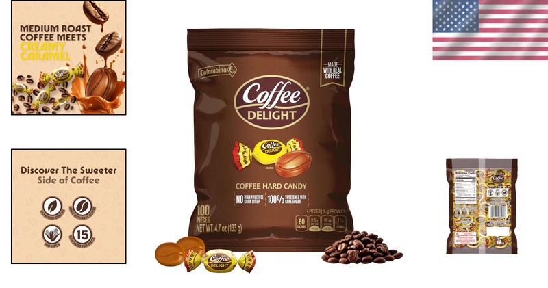 Handcrafted Coffee Flavored Candy - 100 Count, Gluten-Free Treats for Foodies gallery