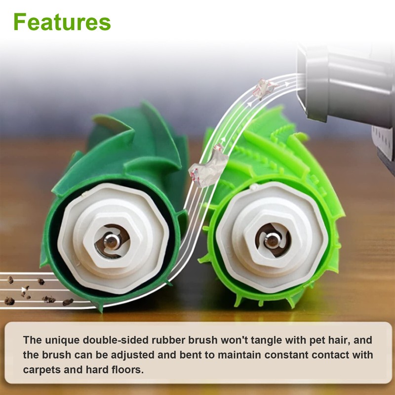 4PCS Replacement Roller Brushes For iRobot Roomba e5 e6 i7 i3+ i4 i6+ i7 i8 Plus gallery