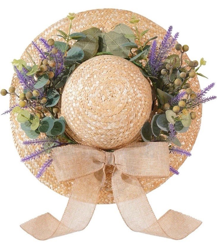 Dilicoming Spring Eucalyptus Wreaths for Front Door - 16 Inch Summer Fall gallery