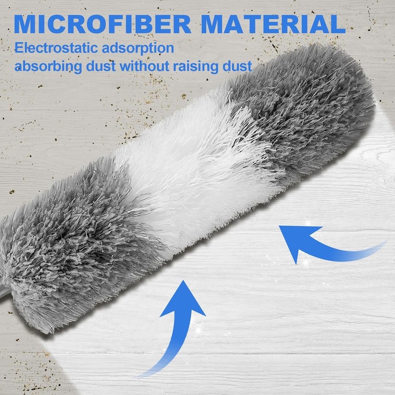 Feather Duster 100in Extendable Pole Bendable Head for Ceiling Fan Dusting Home! gallery