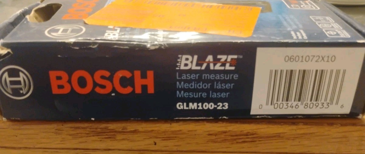 Bosch Blaze 100ft Backlit Laser Measure - Blue (GLM100-23)Open Box,Box Damaged gallery