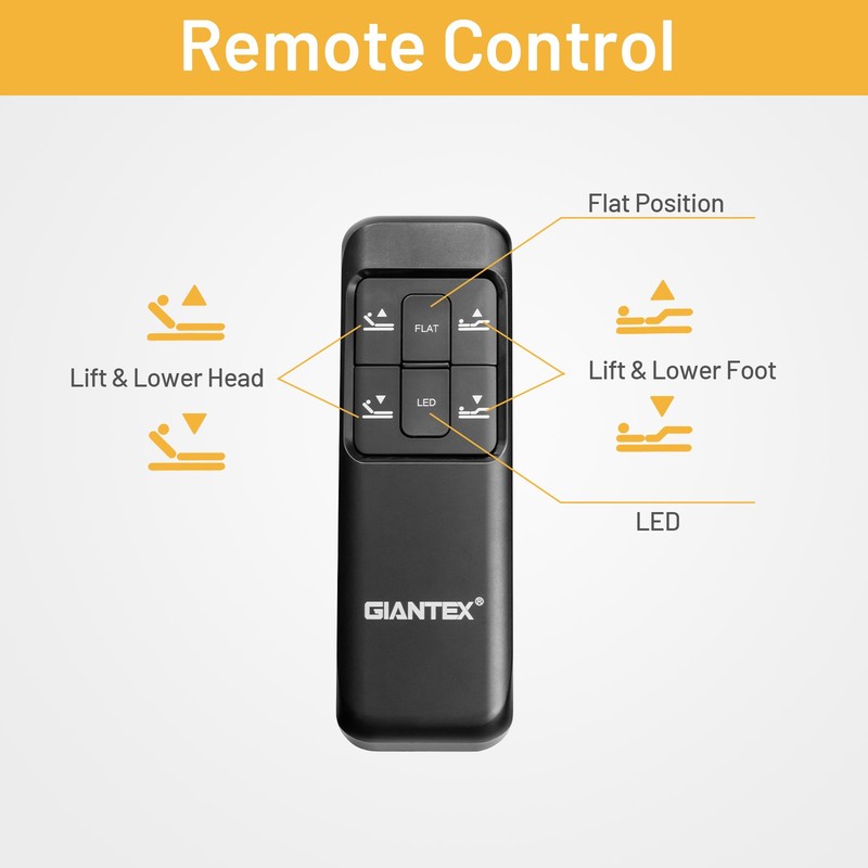 Electric Adjustable Bed Base Remote Control Dual USB Easy AssembleTwin XL gallery