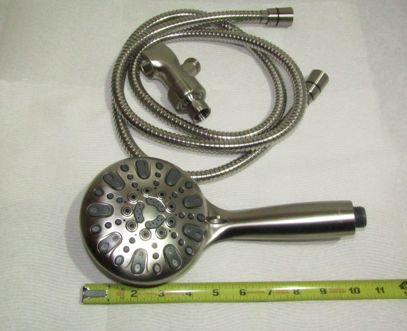High Pressure Shower Head Hand Held Modified 10.5gpm Brushed Nickel gallery