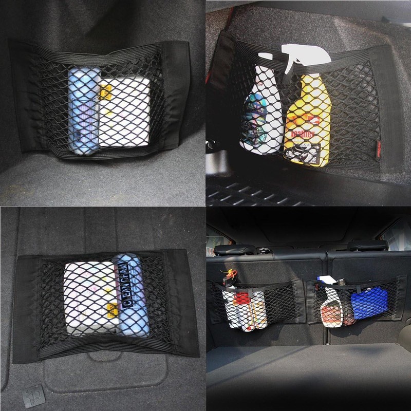 Universal Mesh Cargo Net Wall Sticker Organizer Pouch Bag Storage Mesh Net for C gallery