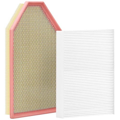 White Cabin Filter & Engine Air Filter Kit for Dodge Charger 2023 2022 2021 gallery
