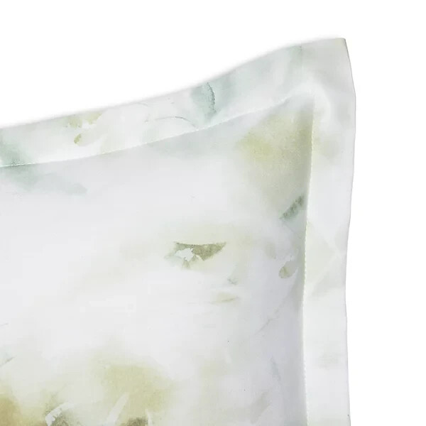 Sferra Acquerello Willow Continental Shams Pair Cotton Sateen Print Italy NEW gallery