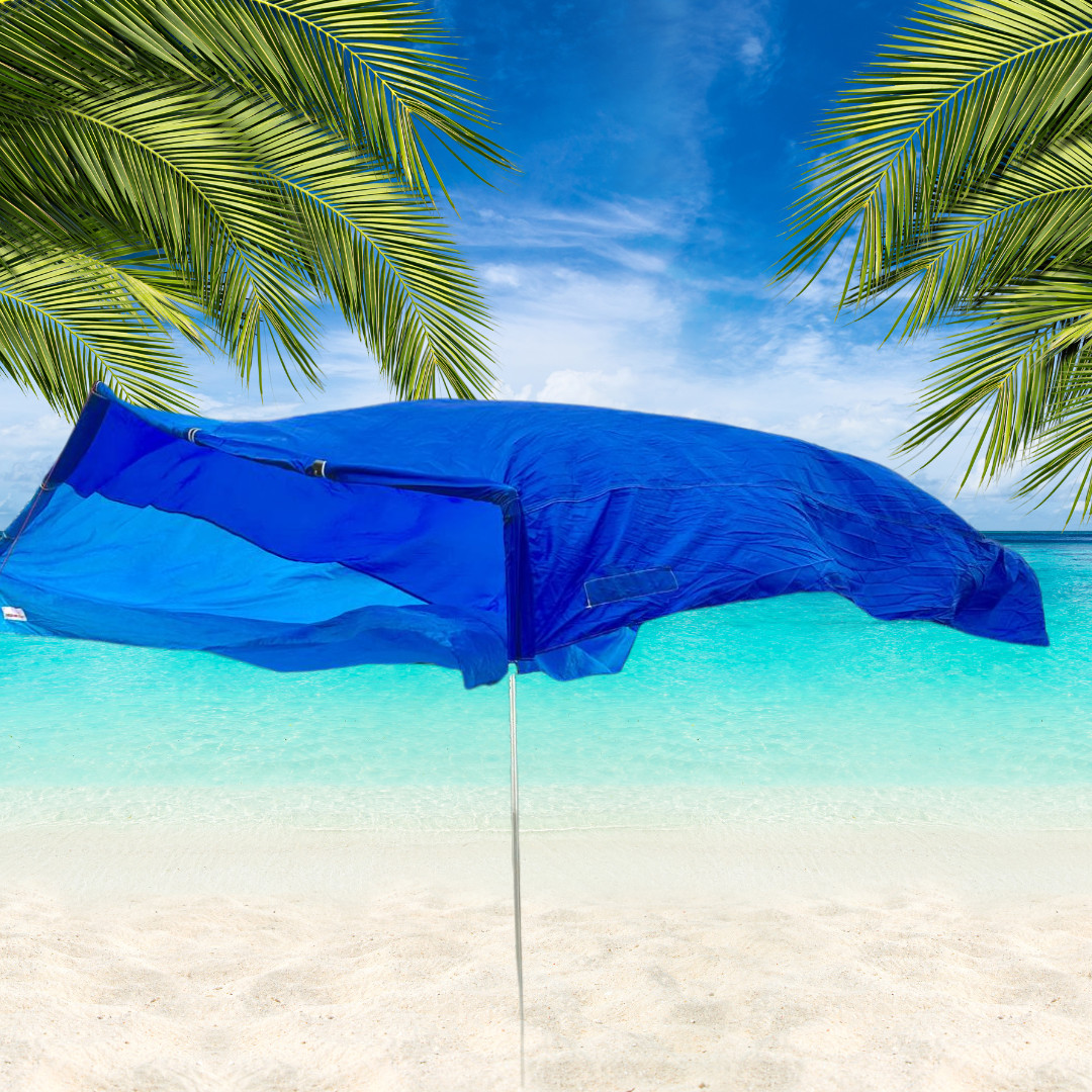 Sail Shade Full Size Beach Sun Shade Wind Powered Beach Shade BRAND NEW gallery