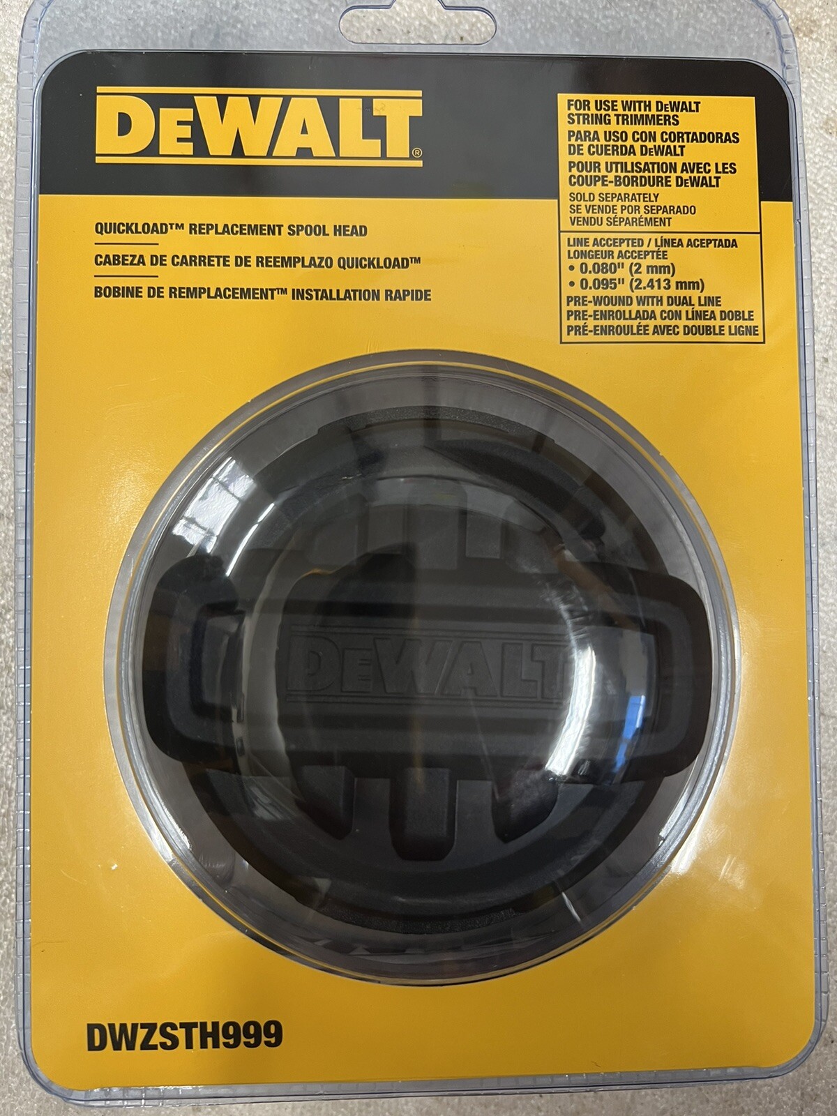 DeWALT DWZSTH999 Quickload Replacement Trimmer Head/Spool Pre-wound w/0.080 line gallery
