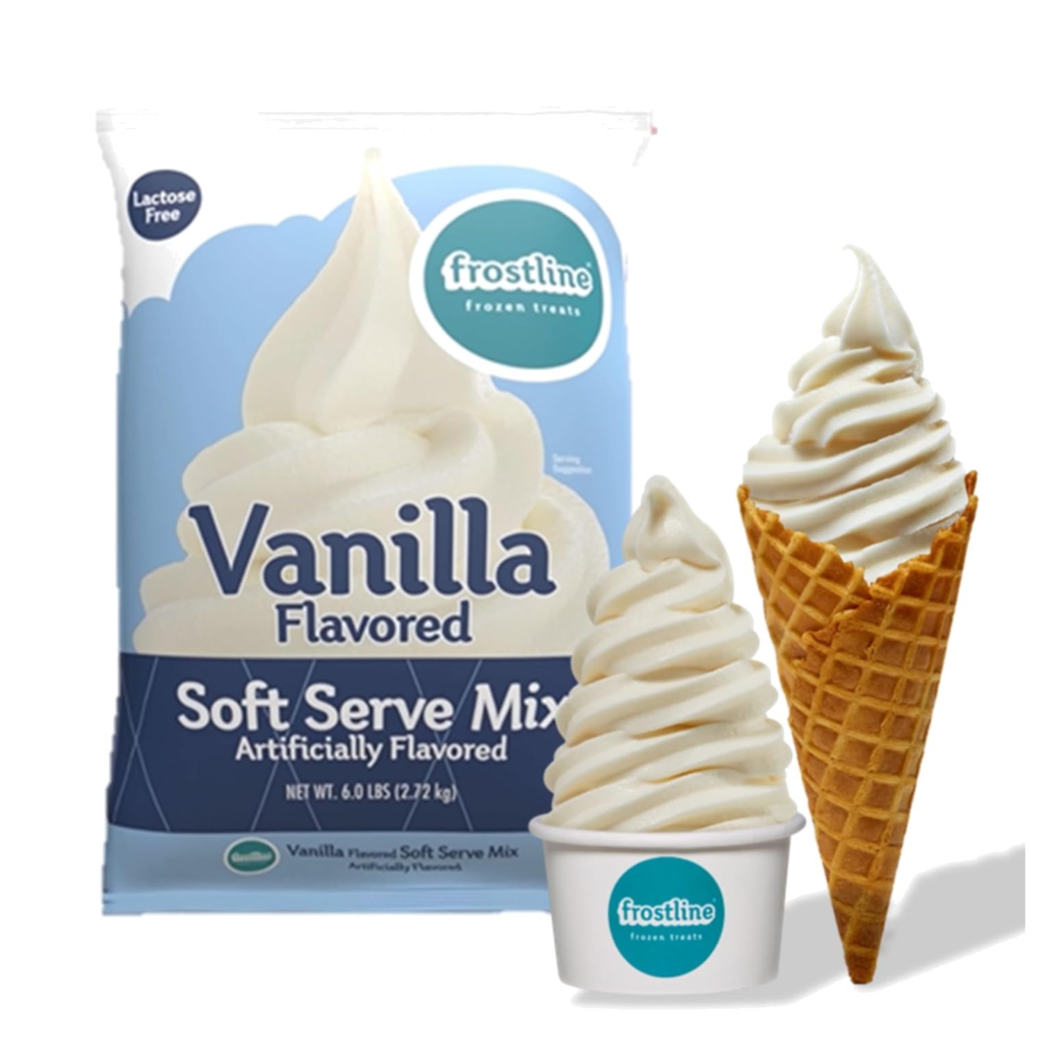 Vanilla Soft Serve Ice Cream Mix - Long Shelf Life - 6 lb gallery