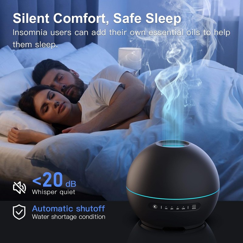 2 Pack Essential Oil Diffuser for Home - 200ml Ultrasonic Aromatherapy Diffuser gallery