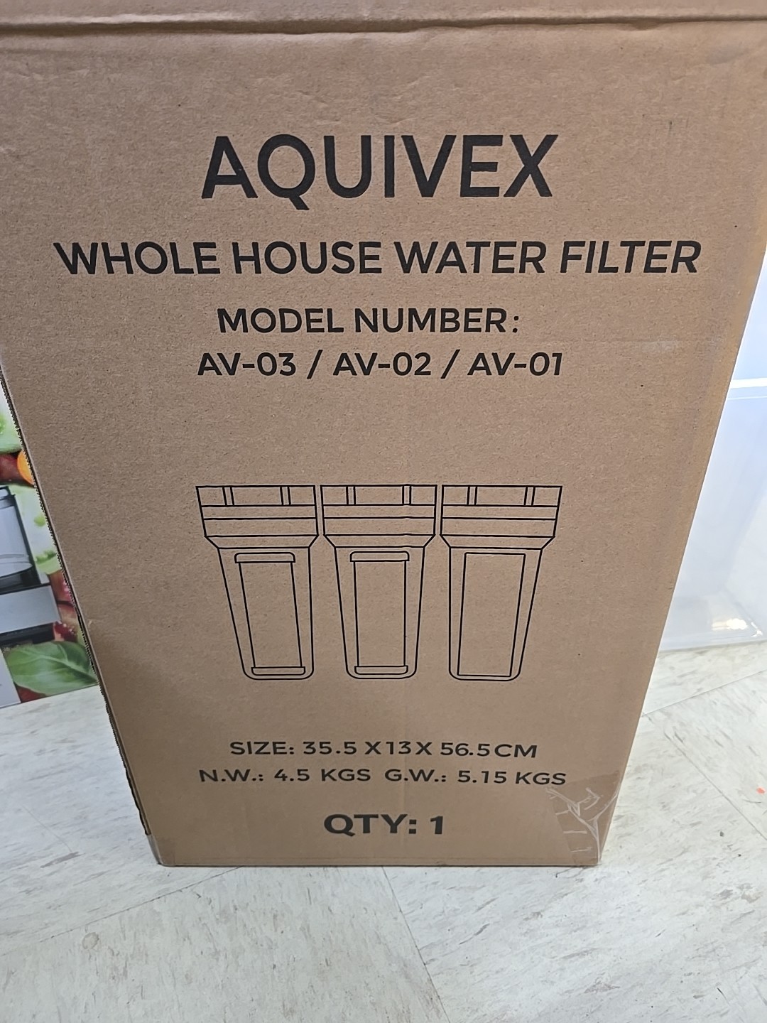AQUIVEX WHOLE HOUSE WATER FILTER SET 👀 - Model Av – 03/AV – 02/Av – 01 NIB gallery