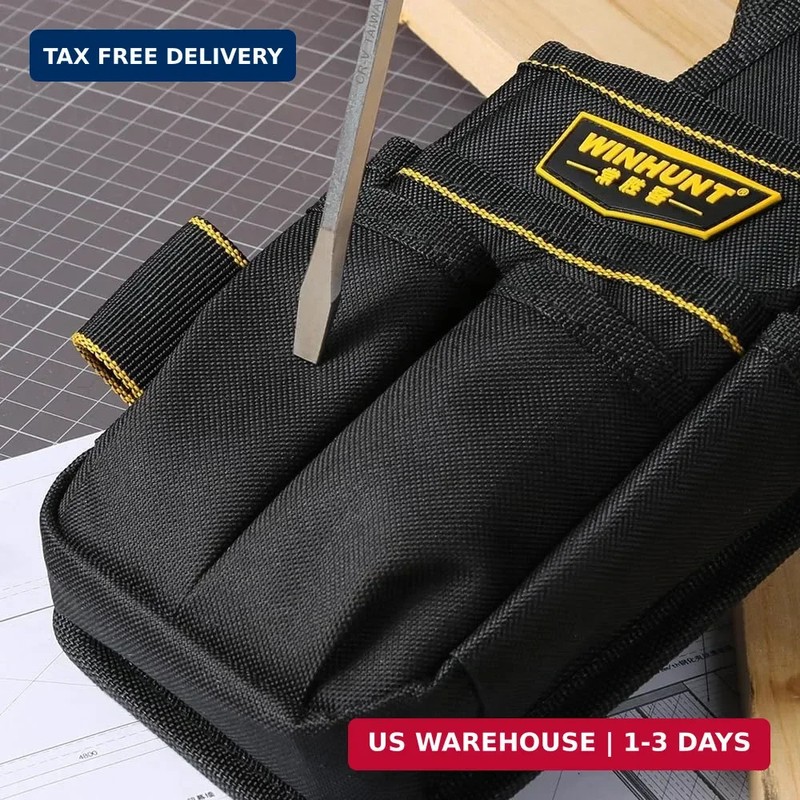 WINHUNT Tool Pouch with Belt, 600D Oxford Cloth, Electrician Tool Pouch 15 Pocke gallery