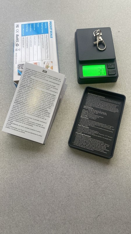 1 Precision Scale Mini Small 1000g 0.01g Black Pocket AAA (Foreign Shipping) gallery