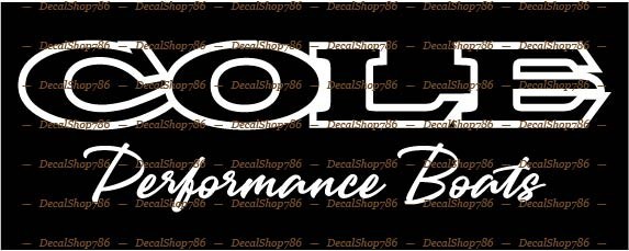 COLE Performance Boats -Sports- Car/SUV/Truck Vinyl Die-Cut Peel N' Stick Decals gallery