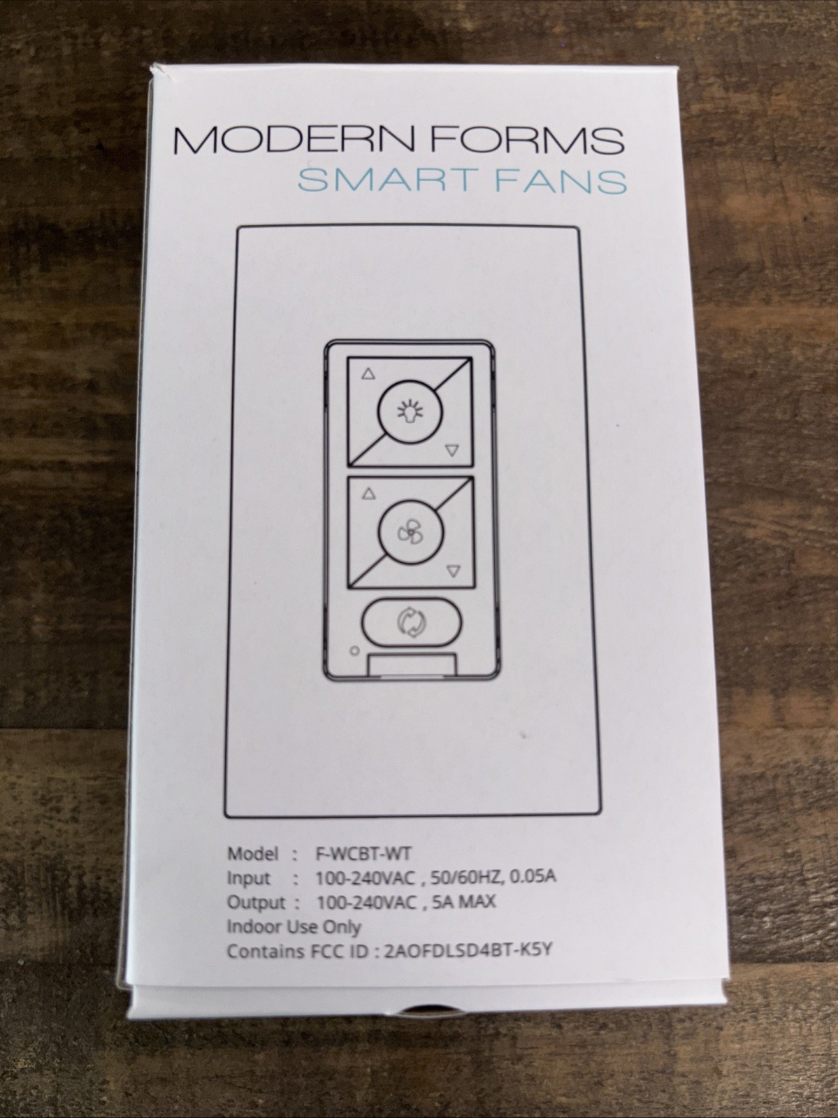 Modern Forms Bluetooth Wall Control for Smart Ceiling Fans White NEW! gallery