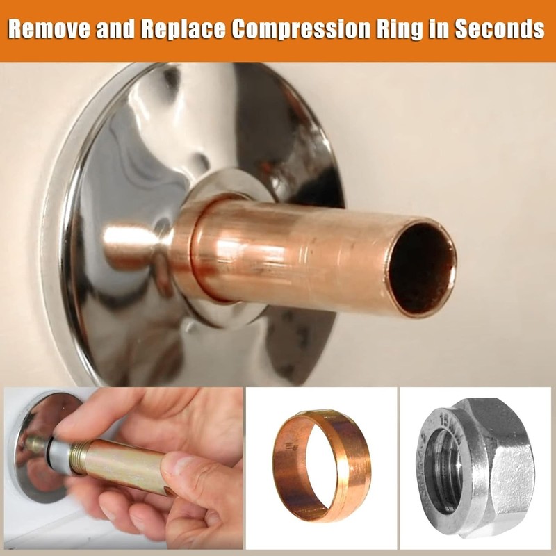 Compression Sleeve Puller Remove Tool Nut & Ferrule of Pipe 03943 Sleeve Remover gallery