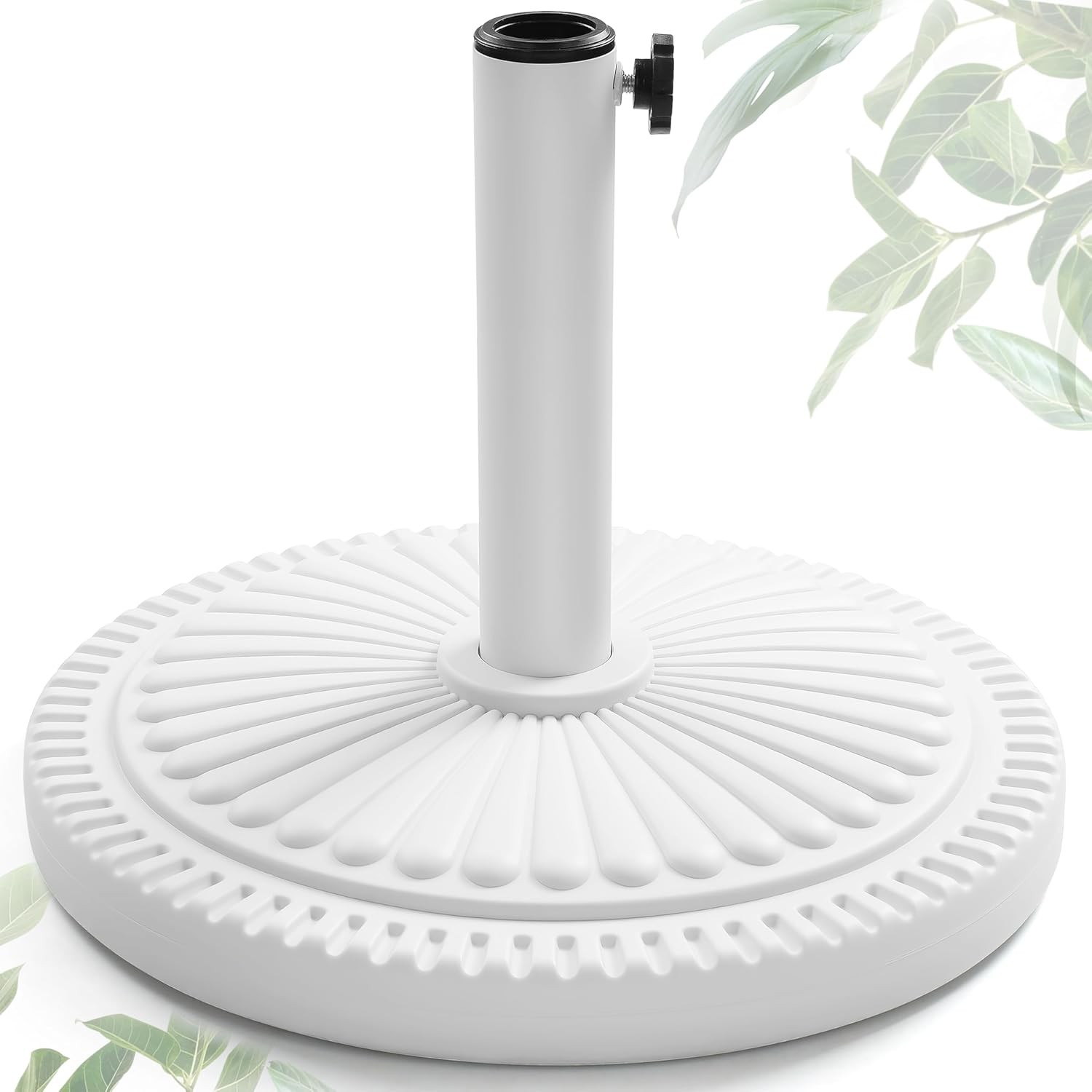 23-lbs Round Patio Umbrella Base Pre-Filled Umbrella Stand 15" gallery