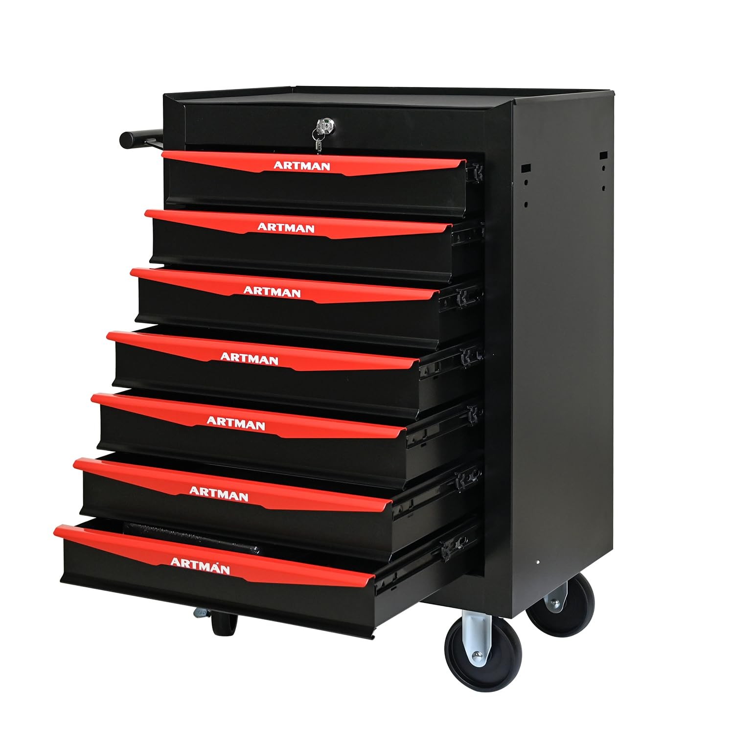 7-Drawer Rolling Tool Chest -Heavy Duty Tool Storage Cabinet w/Wheels (5 Colors) gallery