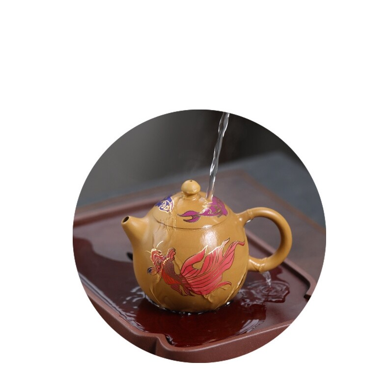 Color Changing Teapot Pure Handmade Nature Zisha Teapot Purple Sands Puer Teapot gallery