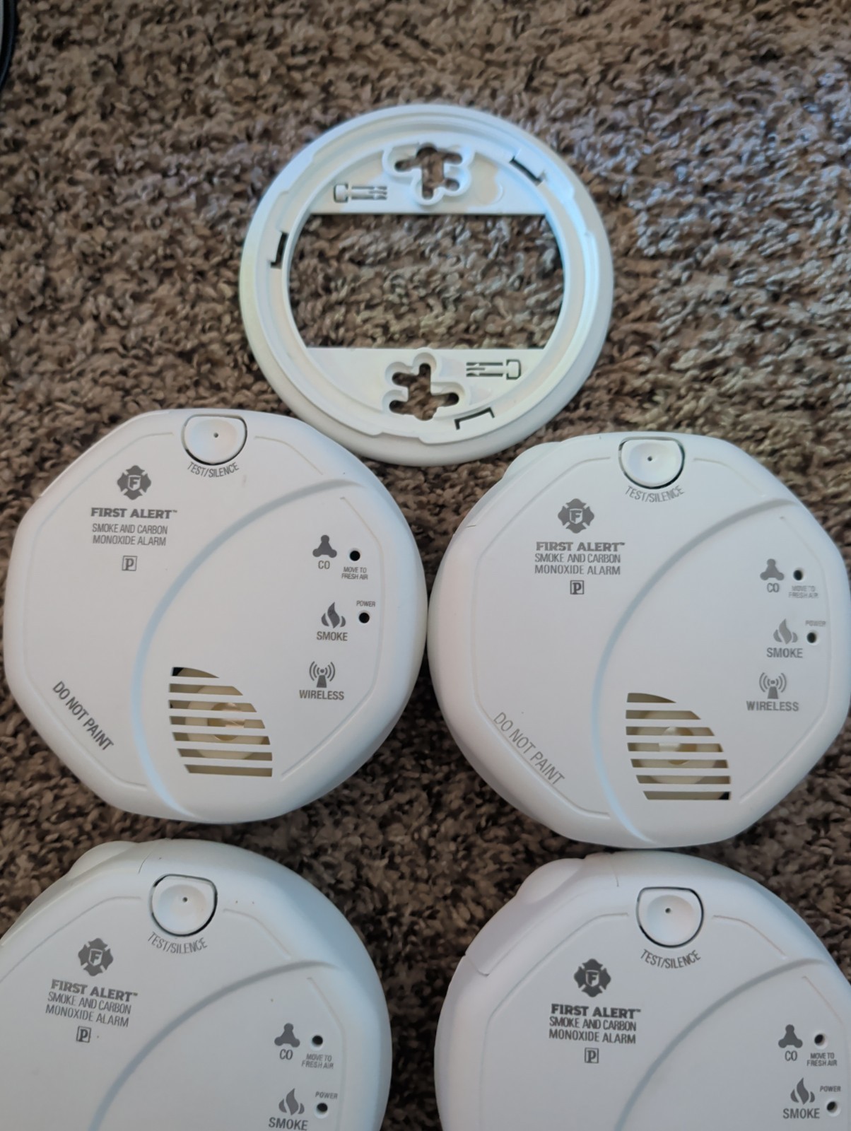 FirstAlert Z-Wave Plus Smoke/CO2 Detector, 2nd Generation (ZCOMBO-G) Lot Of 5 gallery