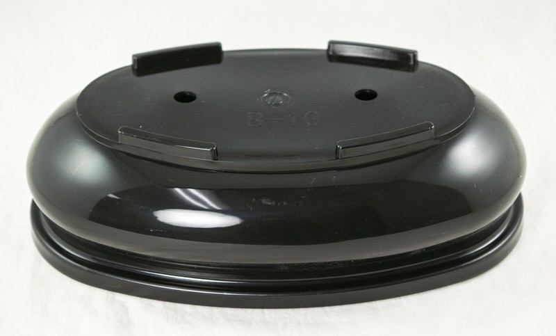 Oval Plastic Heavy Duty Bonsai, Succulent Pot 9"x 5"x 2.75" - Black w/ Mesh gallery