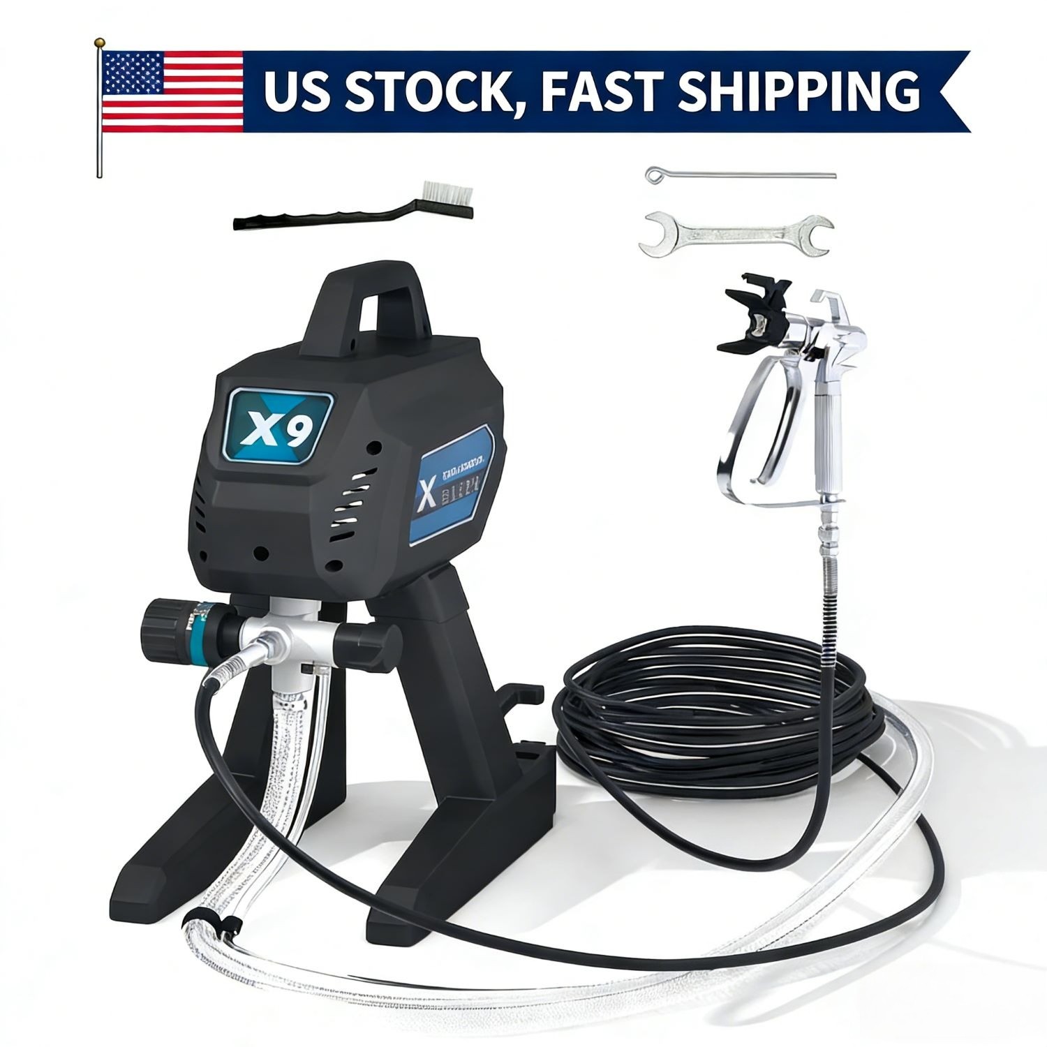 2900PSI 700W Electric Airless Paint Sprayer Indoor/Outdoor DIY to Industrial gallery