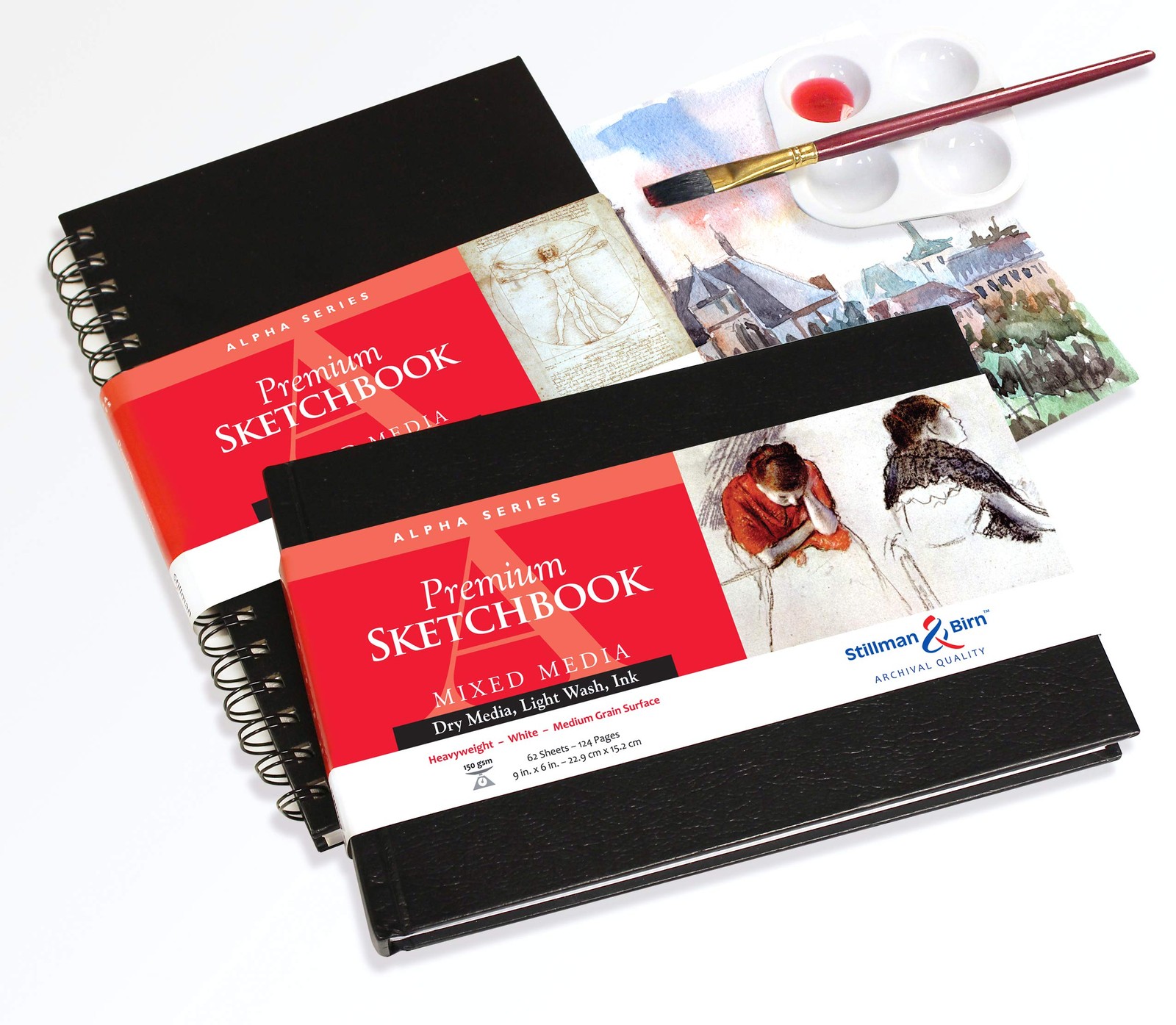 Stillman & Birn Alpha Series - Hardbound Sketchbook - Landscape 9 x 6 - 150gsm gallery