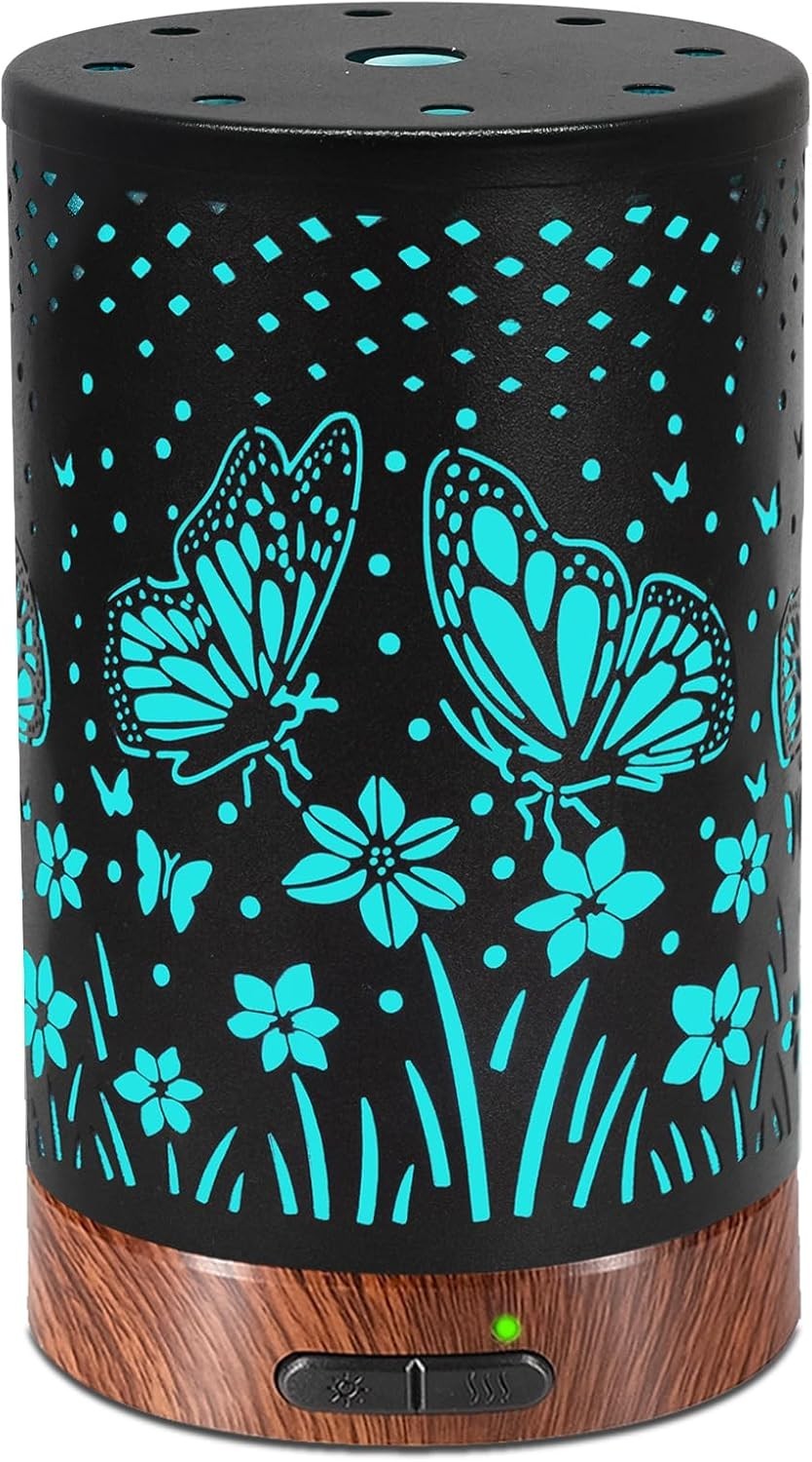 Essential Oil Diffuser - 150ML Metal Aromatherapy Large Butterfly gallery
