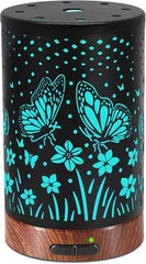 Essential Oil Diffuser – 150ML Metal Aromatherapy Large Butterfly