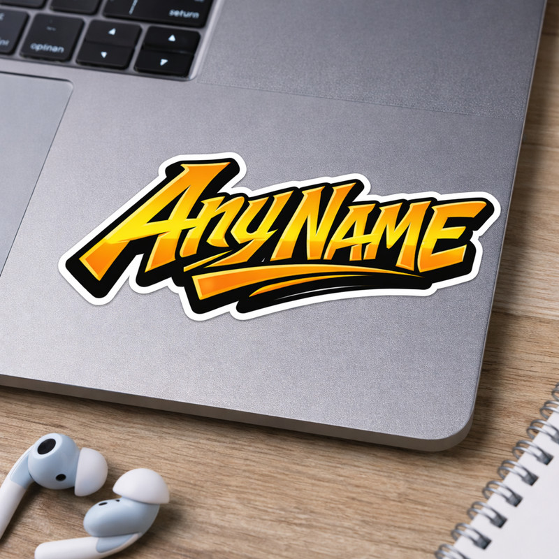 Custom Name Sticker Graffiti Personalized Decal Any Name Car Laptop gallery
