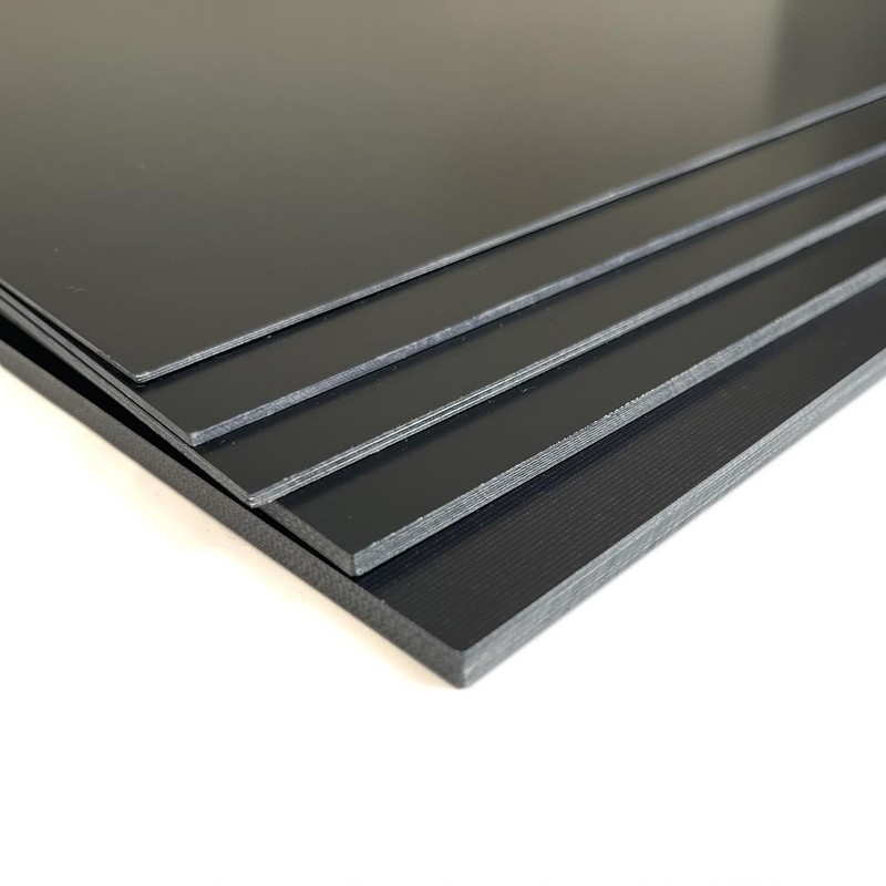 PP Polypropylene Black Plastic Flat Board Plate PVC Engineering Sheet Thick 10mm gallery