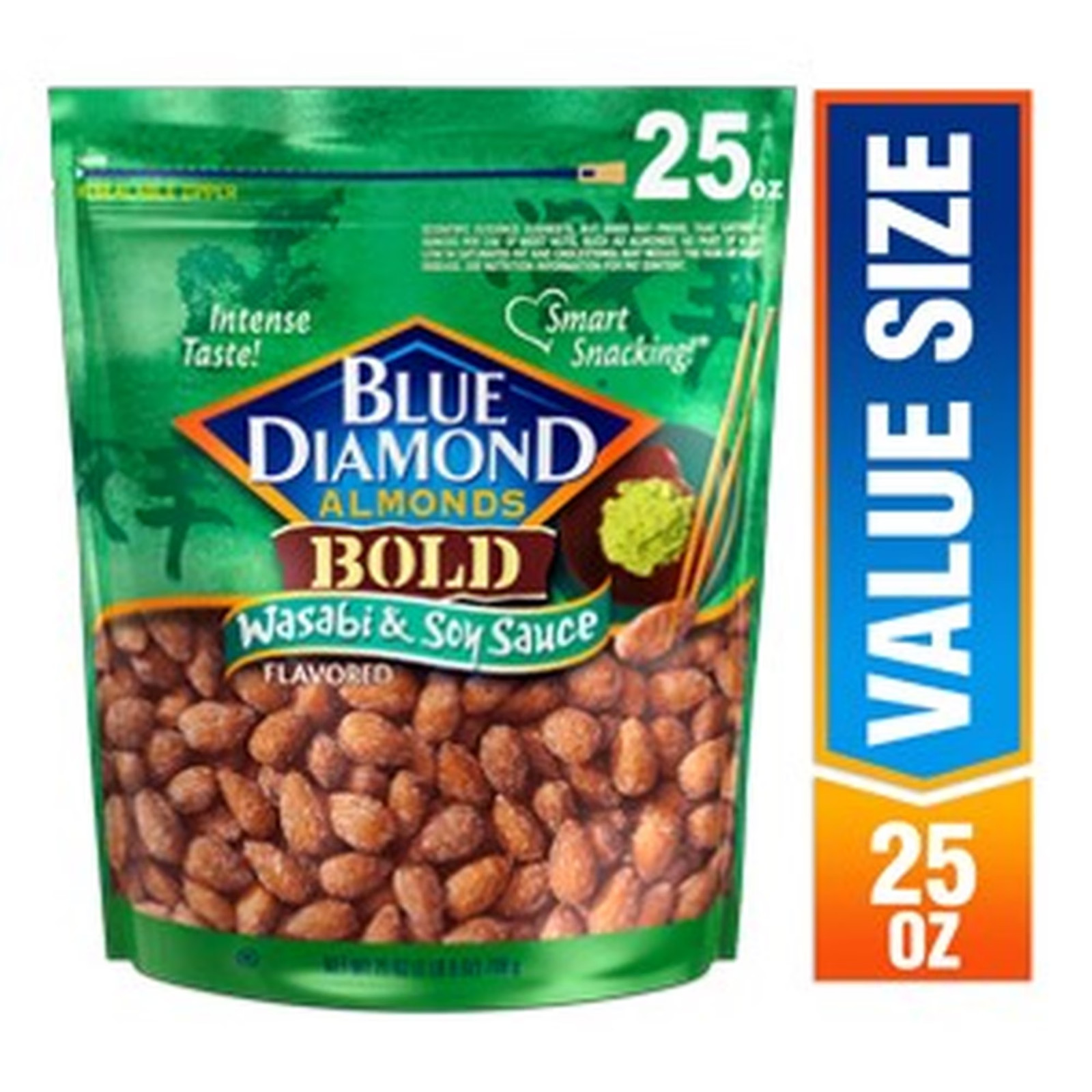 Blue Diamond Almonds, BOLD Flavored Wasabi & Soy Sauce Snack Nuts Perfect for Lu gallery