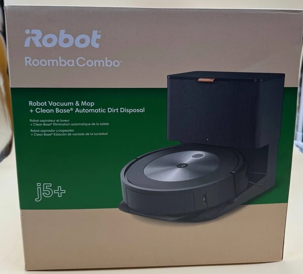 iRobot Roomba Combo J5+ Robot Vacuum & Mop - Black (J557020)