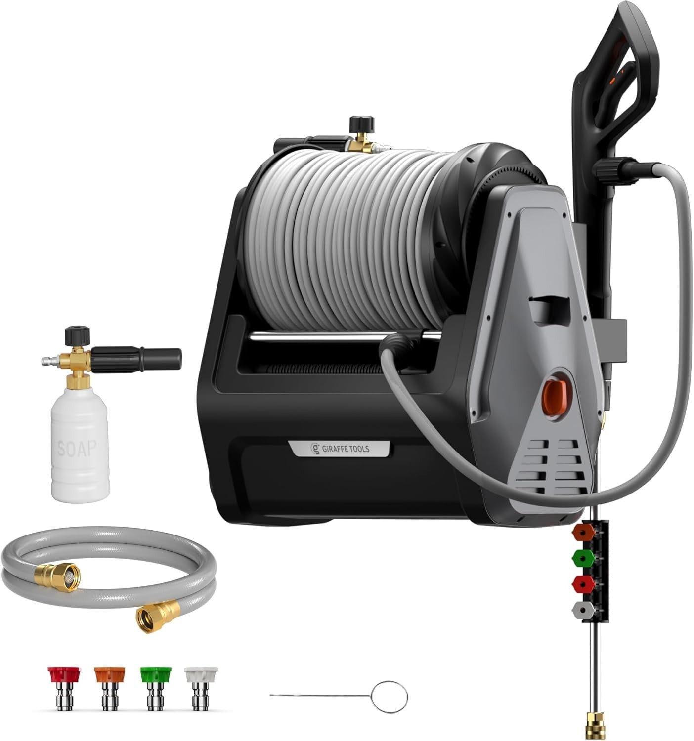 Giraffe Tools Retractable Electric Pressure Washer Plus, Max 2900 PSI 2.2 GPM gallery