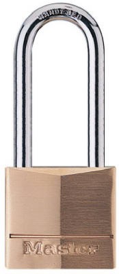 1-9/16 In. Solid-Brass Keyed Padlock, 4-Pin Tumbler - 140DLH