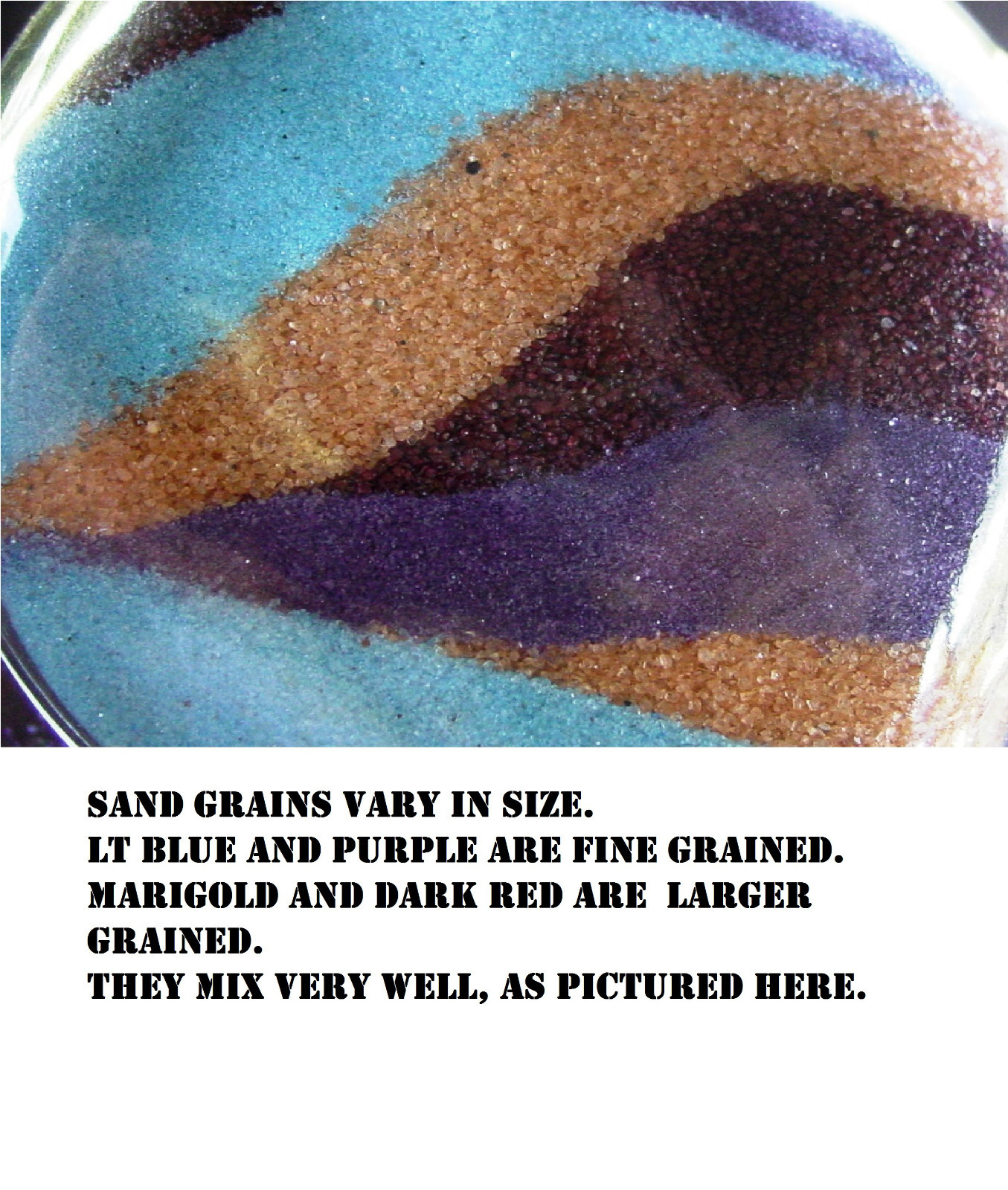 Colored Sand 1LB Bag (~1 1/4 cup) *125 Colors* Floral, Decoration, Unity Sand gallery