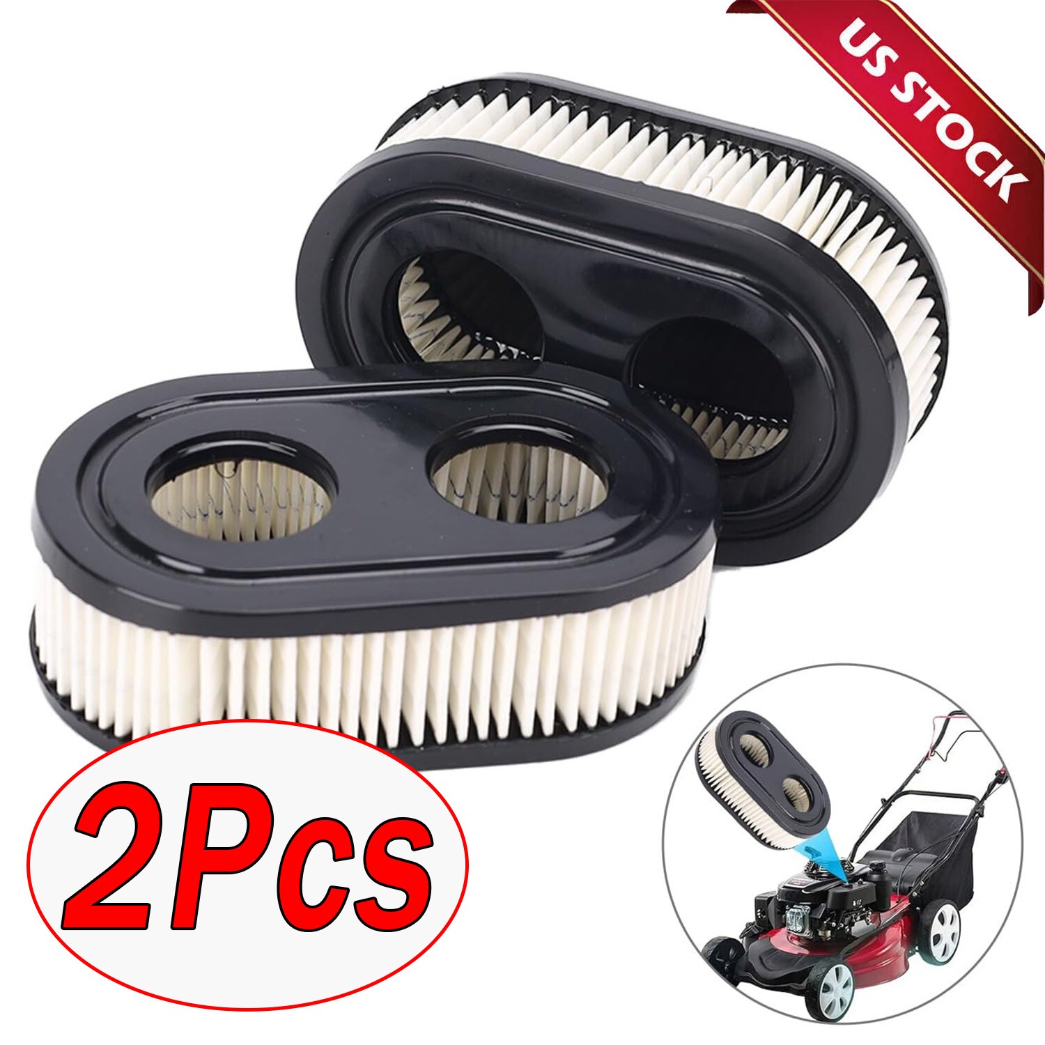 2PCS Air Filter Kits for Briggs Stratton 798452 593260 5432 5432K Lawn Mower gallery