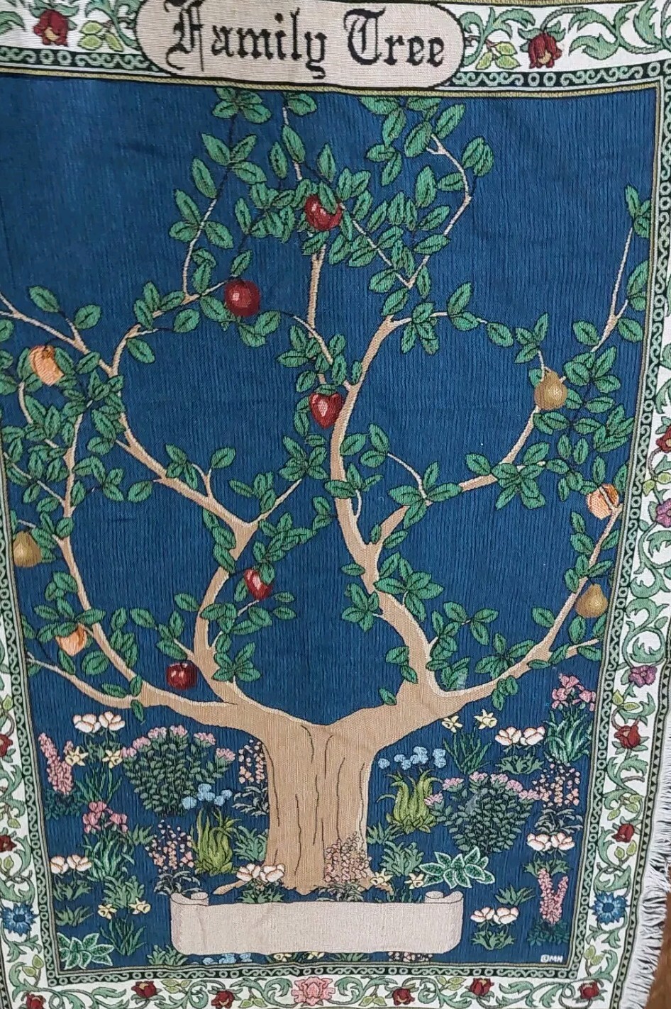 Mohawk Home Family Tree Throw Blanket Tapestry Made in USA 45"x65” gallery