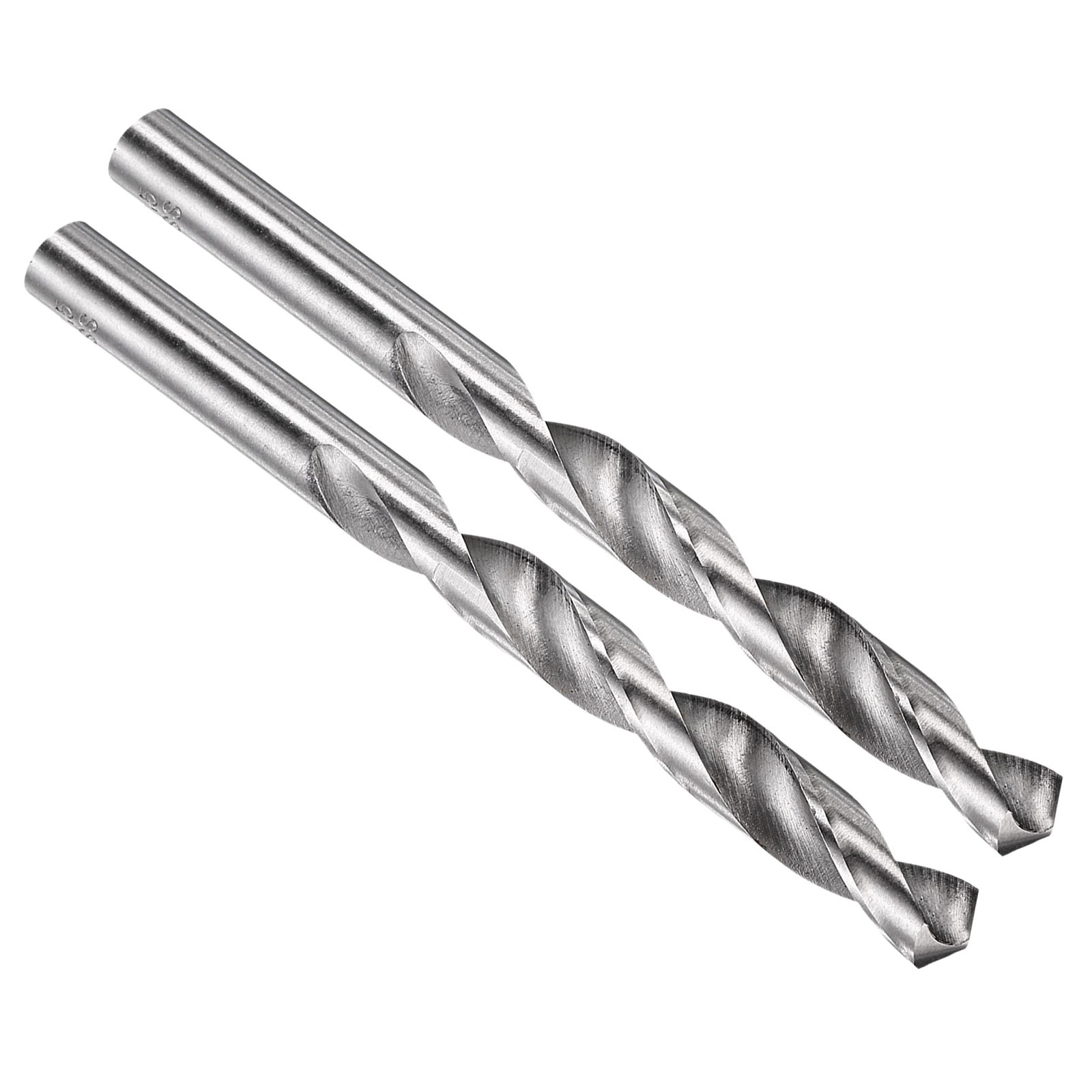 10.5mm Drill Bit Straight Shank 135° M2 HSS Uncoated Bright - 2 Pack gallery