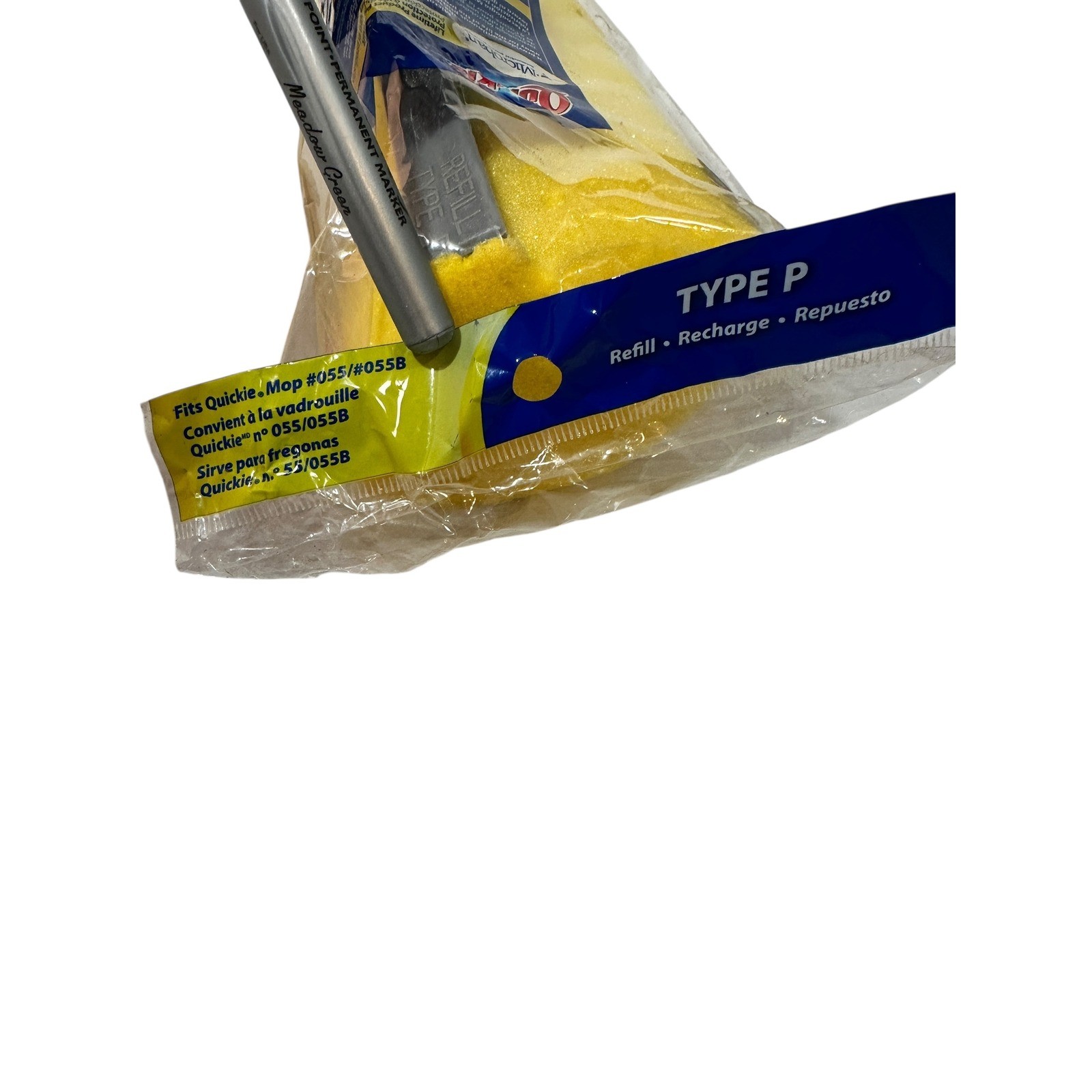 Quickie Type P Jumbo Mop & Scrub Roller Refill #055/#055B HTF Discontinued gallery