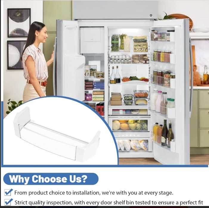 Door Gallon Bin Compatible with GE Refrigerator, WR71X10427 gallery