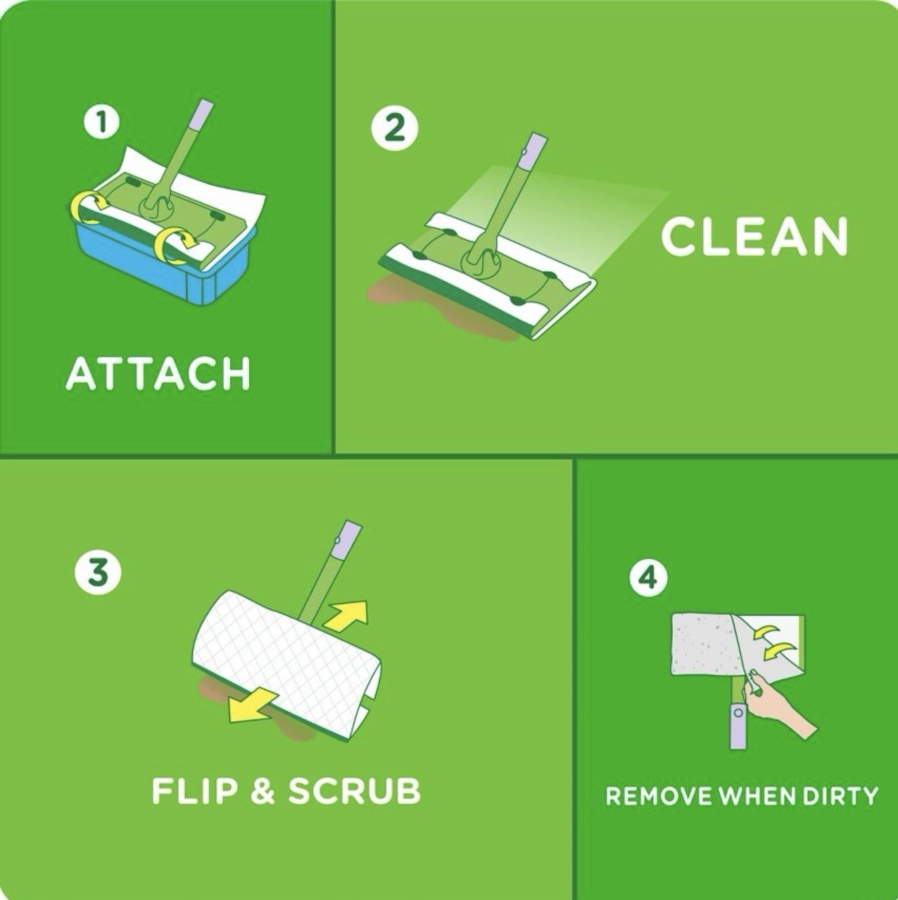Swiffer Sweeper Wet Mopping Pad Refills for Floor Mop 12 Count (Pack of 1) gallery